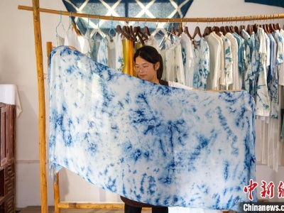 李家染坊村：素衣生花 “指尖技艺”引领体验潮-中新网
