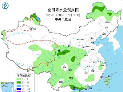 华南南部有强降水 内蒙古东北等地多冷空气活动-中新网