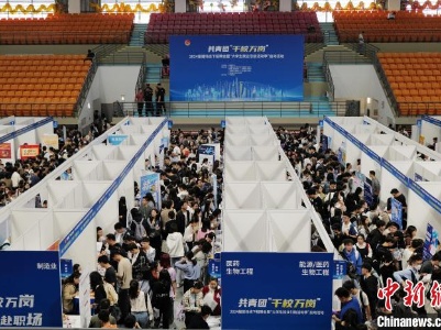 共青团“千校万岗”2024届首场线下招聘会在沪举办 吸引7000余大学生求职-中新网