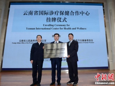 云南省国际诊疗保健合作中心昆明挂牌-中新网