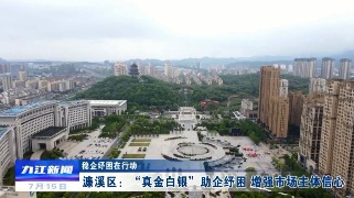 濂溪区：“真金白银”助企纾困 增强市场主体信心