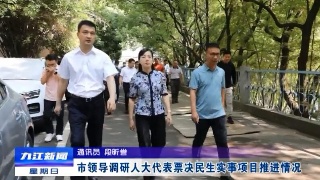 市领导调研人大代表票决民生实事项目推进情况