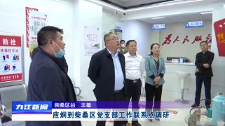 应炯到柴桑区党支部工作联系点调研