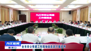 全市非公党建工作现场会在武宁召开，邵九思出席