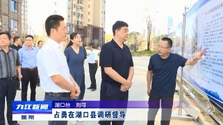 占勇在湖口县调研督导