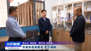 市领导到到修水、武宁调研