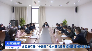 市政府召开“十四五”供电重点设施规划建设推进座谈会