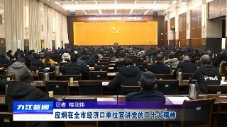 【全面深入学习贯彻党的二十大精神】应炯在全市经济口单位宣讲党的二十大精神
