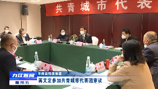 【聚焦两会】蒋文定参加共青城市代表团审议