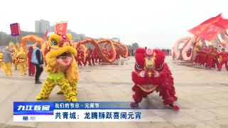 【我们的节日·元宵】共青城：龙腾狮跃喜闹元宵
