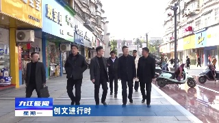 市领导到濂溪区调研督导全国文明城市创建工作