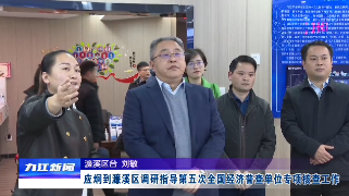 应炯到濂溪区调研指导第五次全国经济普查单位专项核查工作
