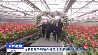 省乡村振兴局领导到彭泽和都昌调研乡村振兴工作