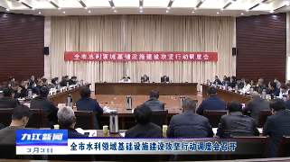 全市水利领域基础设施建设攻坚行动调度会召开