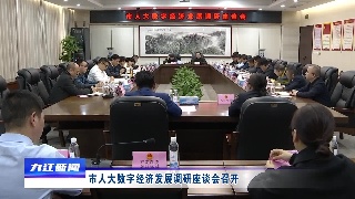 市人大数字经济发展调研座谈会召开