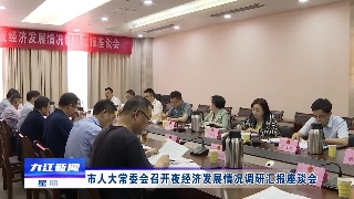 市人大常委会召开夜经济发展情况调研汇报座谈会