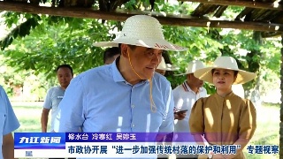 占勇带队开展“进一步加强传统村落的保护和利用” 专题视察