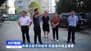 【创建全国文明城市 巩固提升国卫成果】市领导到柴桑区督导