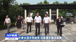 市领导到濂溪区督导巩卫工作
