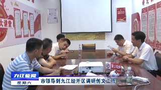 市领导到九江经开区调研创文工作