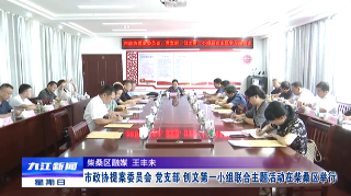 市政协提案委员会、党支部、创文第一小组联合主题活动在柴桑区举行