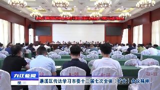 【贯彻落实省委全会 市委全会精神】濂溪区传达学习市委十二届七次全体（扩大）会议精神