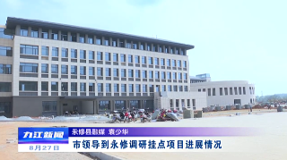 市领导到永修调研挂点项目进展情况