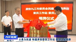 占勇为民建 特邀界别委员工作站 委员之家揭牌