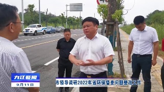 市领导调研2022年省环保督查问题整改工作