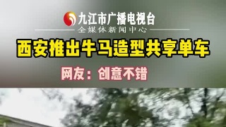 西安推出牛马造型共享单车  网友：创意不错