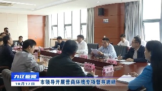 市领导开展营商环境专项督导调研