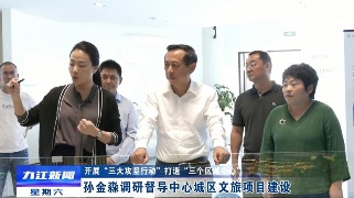 【开展“三大攻坚行动” 打造“三个区域中心”】孙金淼调研督导中心城区文旅项目建设