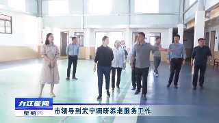 市领导到武宁调研养老服务工作