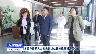 市领导调研人大代表联络站建设运行情况