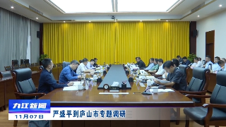 严盛平到庐山市专题调研