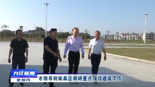 市领导到柴桑区调研重点项目建设工作