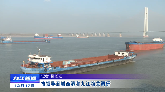 市领导到城西港和九江海关调研