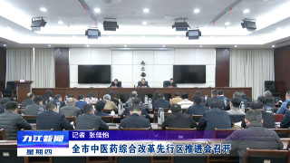 全市中医药综合改革先行区推进会召开