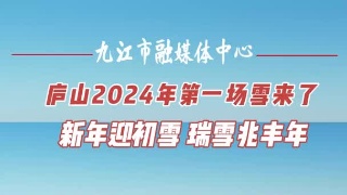 庐山2024年第一场雪来了