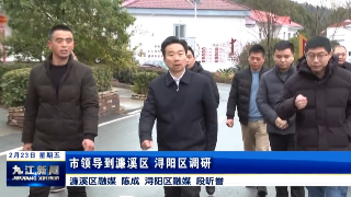 市领导到濂溪区 浔阳区调研