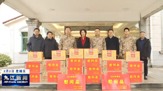 廖奇志带队走访慰问驻浔部队官兵