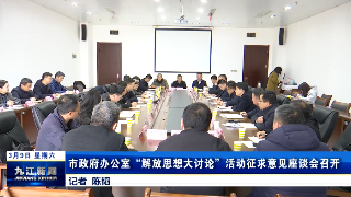市政府办公室“解放思想大讨论”活动征求意见座谈会召开