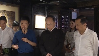 省委宣传部领导到永修县调研，孙金淼陪同