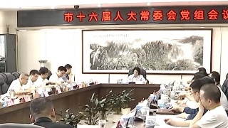 廖奇志主持召开市十六届人大常委会党组会议