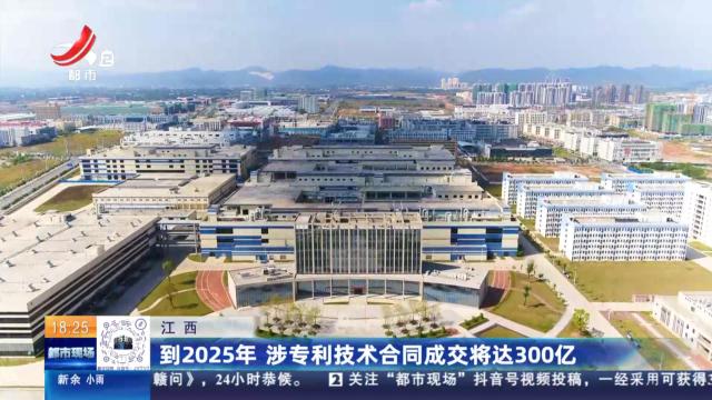 江西：到2025年 涉专利技术合同成交将达300亿