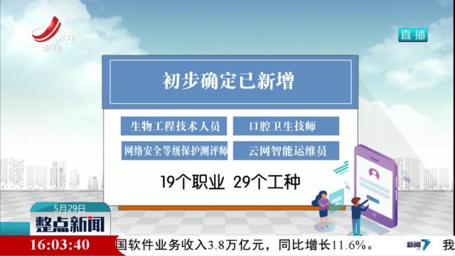 【新机遇下的新职业】人社部公示一批新职业信息