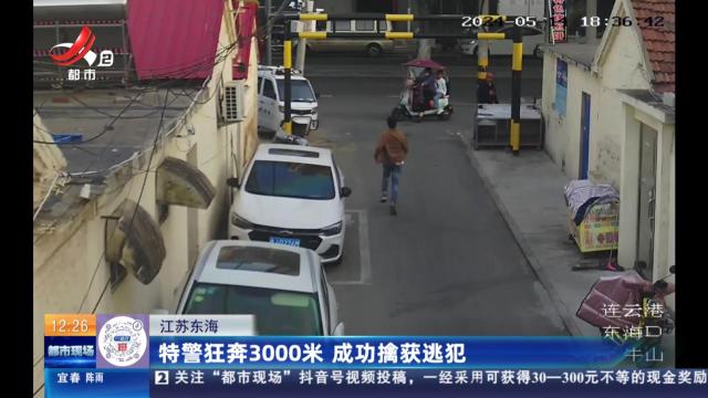 江苏东海：特警狂奔3000米 成功擒获逃犯