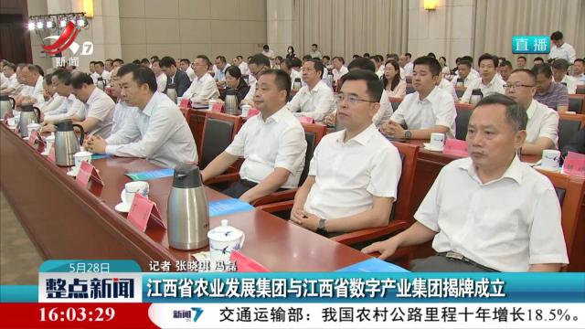 江西省农业发展集团与江西省数字产业集团揭牌成立