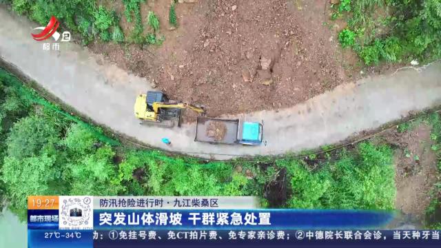 【防汛抢险进行时】九江柴桑区：突发山体滑坡 干群紧急处置