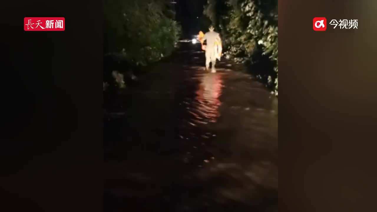 司机雨夜驾车被洪水围困，驻村第一书记只身蹚水救人